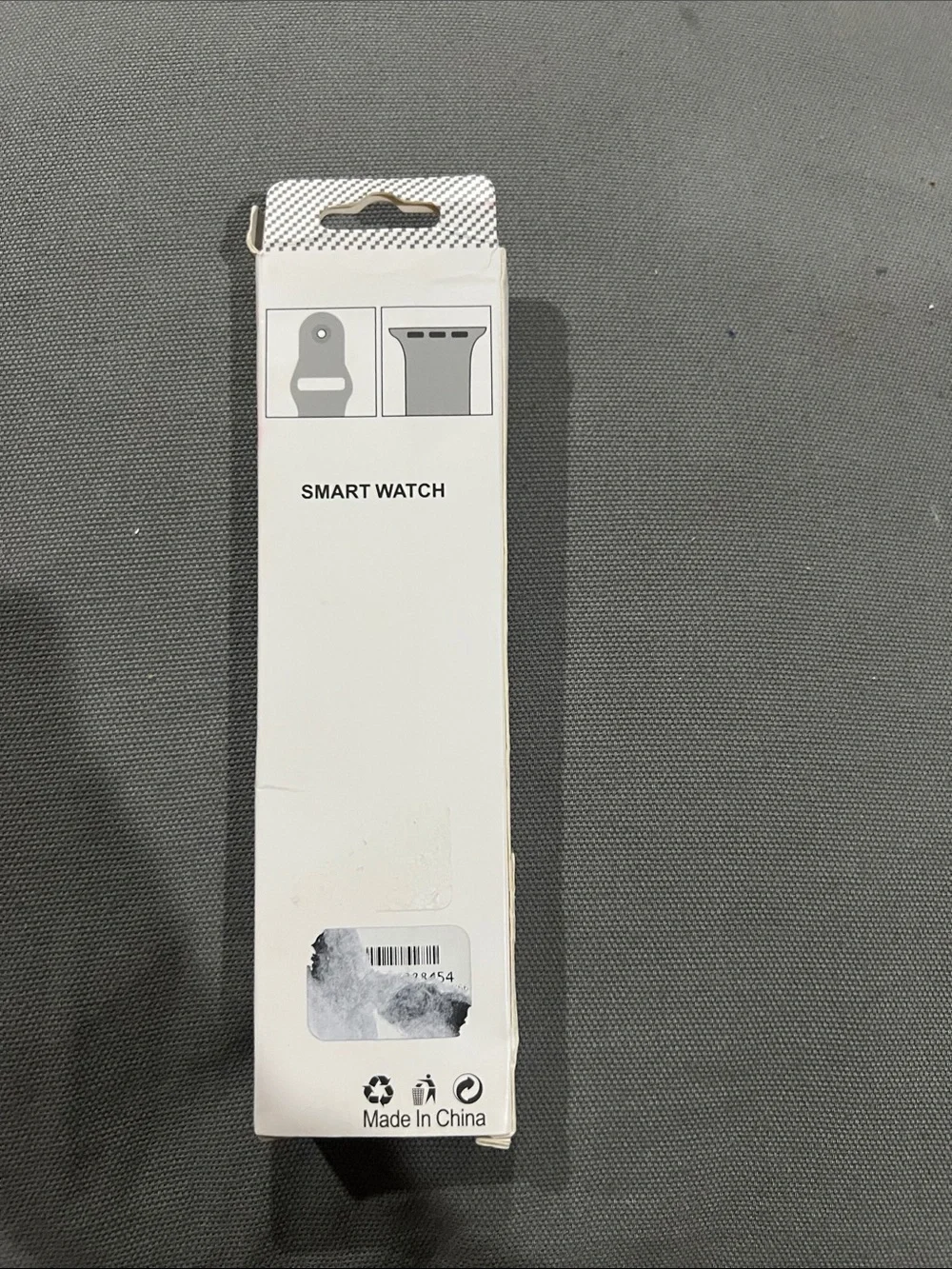 White Leather Watch Band for Smart Watch 38